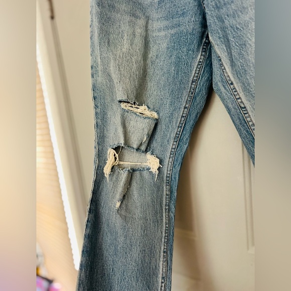 Abercrombie & Fitch the skinny High Rise 31 -12 Jeans Ripped Distressed - Picture 6 of 14